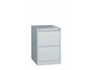 2 Drawer Steel Filing Cabinet - Grey