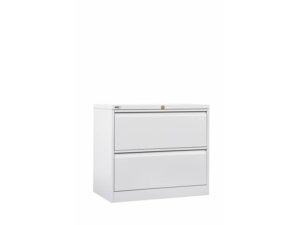 2 Drawer Lateral Filing Cabinet - White